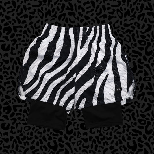 Zebra Mesh Shorts